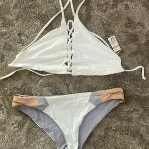 L space halter bikini size medium